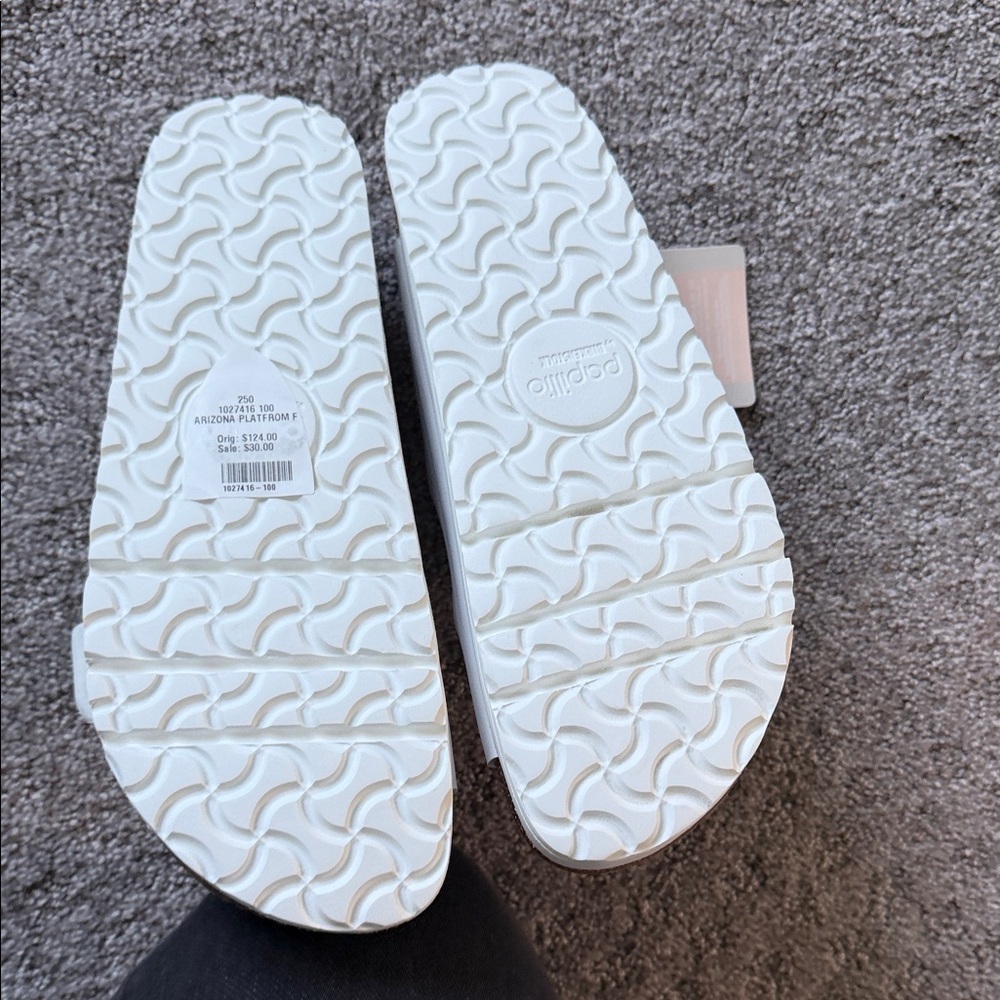 White Women’s Platform Sandals - Picture 3 of 4